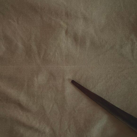 Ralph Lauren Chino Cotton Dinner Napkins Set of 7 Army Green Tan Vintage READ - Picture 6 of 8